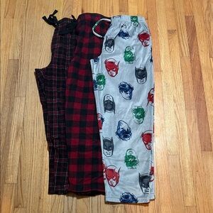 Men’s Bundle Superhero and Plaid Pajama Bottoms